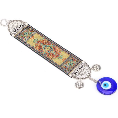 Œil de Protection pour Voiture en Cercle Doré - Décoration Automobile et Cadeau Original, Artisanat de Qualité (1/5)