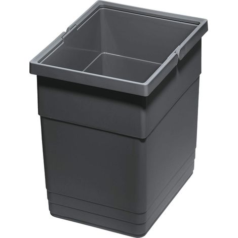 Ninka eins2vier Abfallsammler 13,5 L 275 x 210 x 280 mm dunkelgrau 5136.11 (1/4)