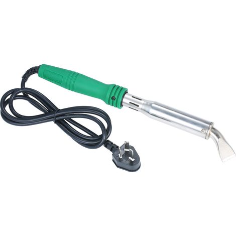 Fer à souder électrique industriel portable à chauffage externe, poignée en caoutchouc, haute puissance, température constante, buse coudée, outil de soudage vert 200 W