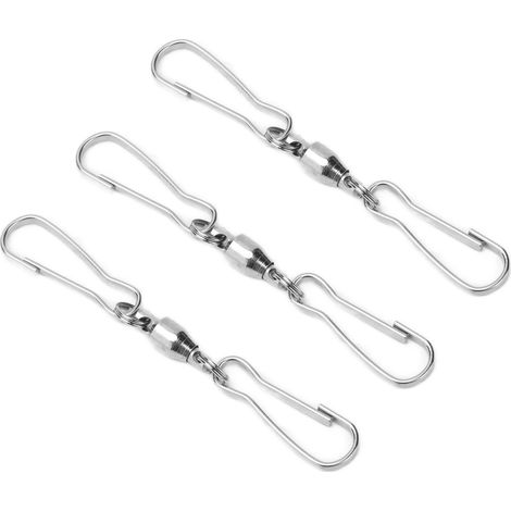 Lot de 10 crochets rotatifs 360° en acier inoxydable pour carillon, accessoires de suspension, petite taille (1/5)