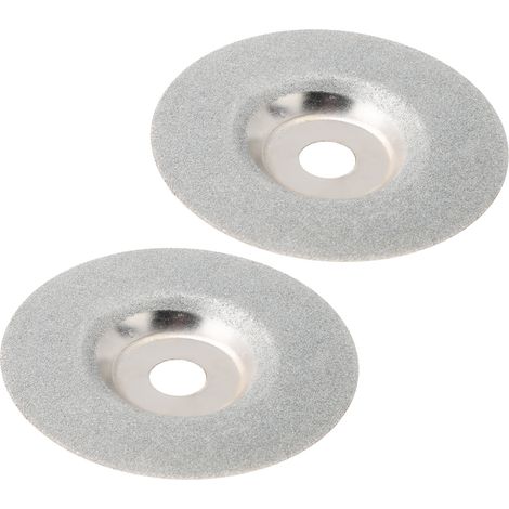 2 Stück 4-Zoll-Diamantschleifscheiben zum Schneiden von Glas, Marmor und Keramik (1/5)