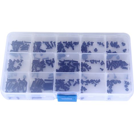 Caja de 300 tornillos para kit de reparación universal de portátiles y ordenadores. (1/4)
