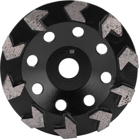 Disco abrasivo diamantato per impieghi gravosi a 10 denti, 150 mm, per smerigliatrice angolare, 30 libbre, per calcestruzzo, pietra e rete metallica. (1/5)
