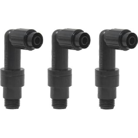 Clapet anti-retour et coude combinés pour Pentair R172061 pour doseurs automatiques de chlore/brome pour piscines et spas (paquet de 3) (1/5)