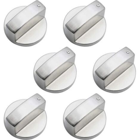 Pièces Boutons de Commande Universels en Métal Bouton Cuisinière à Gaz 6mm boutons de contrôle universels bouton de poêle pour cuisinière à gaz cuisinière four plaque de cuisson (1/5)