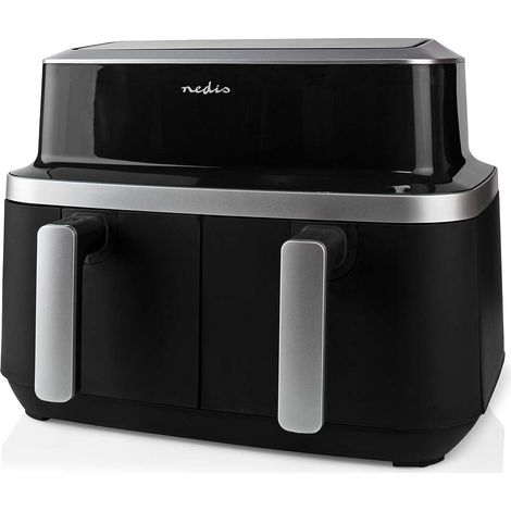 doppia friggitrice senza olio 2600w nera - KAAF320BK - nedis (1/5)