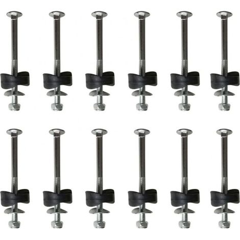 12 Pieces Trampoline Mat Covers with Trampoline Mounting Screws, Trampoline Replacement Accessories (1/4)