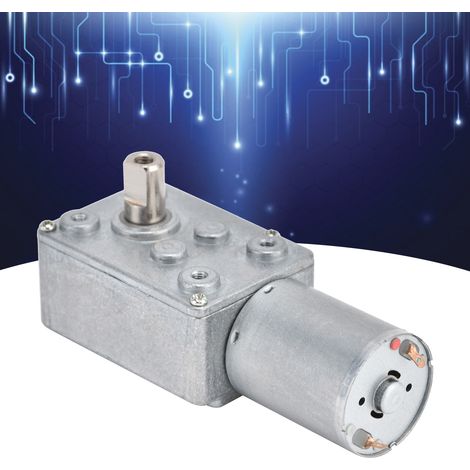 Moteur à engrenage à vis sans fin JSX950-370, 12 V CC, 9 tr/min, arbre réducteur à vis sans fin (1/5)