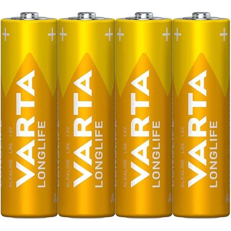 Varta Longlife Mignon (AA)-Batterie Alkali-Mangan 2800 mAh 1.5 V 4 St. (1/3)