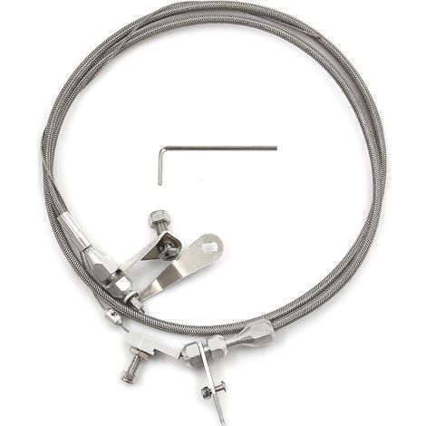 Kickdown-Kabelsatz für Getriebe, Kickdown-Kabel aus Edelstahlgeflecht, Ersatz für Getriebearretierung (1/5)