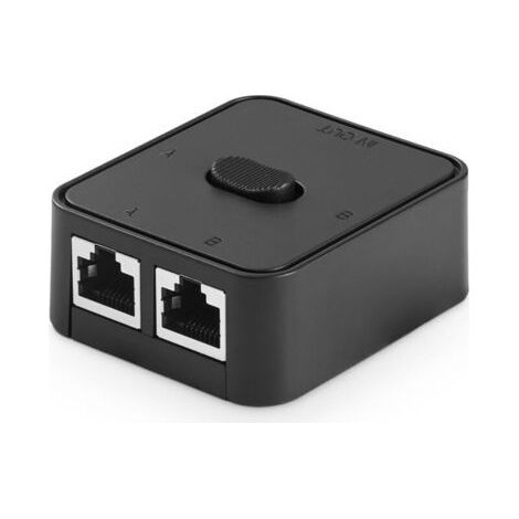 Gigabit-Netzwerkschalter, passiver Ethernet-Selektor, Ein-/Ausgang zu Netzwerk A oder B, manueller Zweiwegeschalter, keine Stromversorgung erforderlich (1/4)