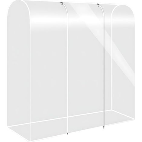 Schutzhülle für Kleiderständer, transparente, staubdichte Kleiderständerhülle mit Reißverschluss zum Schutz vor Staub und Feuchtigkeit (110 × 50 × 150 cm) (1/5)