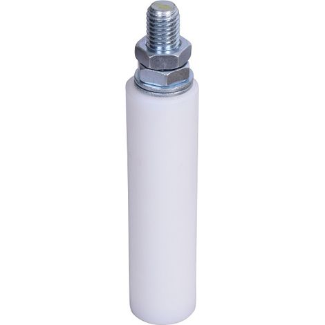 Deco Fer Forge – Olive de guidage nylon Ø40 mm – Hauteur 150 mm – Longueur totale 195 mm – Tige filetée M18 – Pour usage professionnel