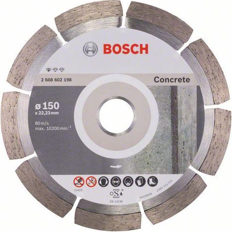 Bosch - Disco da taglio diamantato per calcestruzzo 150x22,23 mm 2608602198