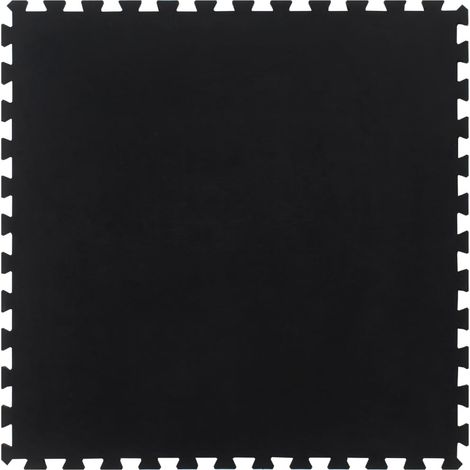 Dalle de sol en caoutchouc noir, 12 mm d'épaisseur, 100 x 100 cm