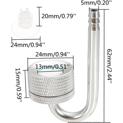 Ensemble de 4 diffuseurs, atomiseurs et régulateurs de CO2 pour aquarium, plantes et mousse (1/5)