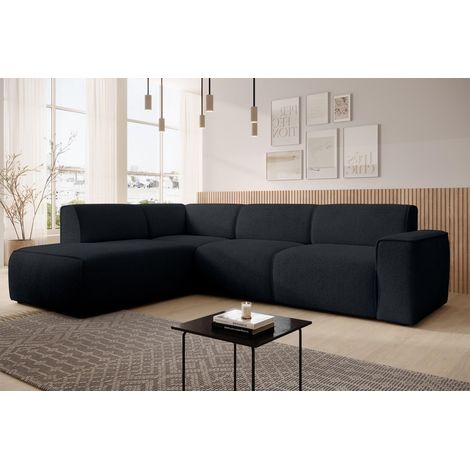 AX LIVING Couch Sofa L Form Didim L Dunkelgrau – 292 cm, stilvoll & bequem L