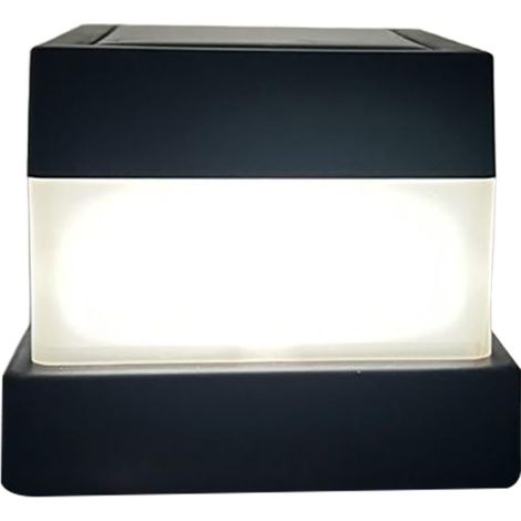 Lampada da esterno a palo, bicolore, ad energia solare, ideale per campeggi, terrazze, strade, cancelli, giardini, balconi, piscine, aree verdi, sentieri e altri luoghi. (1/5)