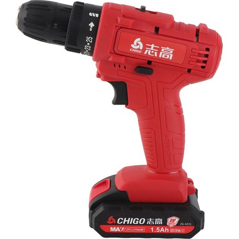 Perceuse visseuse sans fil 21V, mandrin 25+1, compacte et portable, batterie rechargeable, pour bricolage maison et réparation auto (1/5)