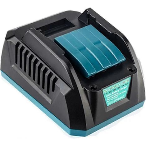 Chargeur rapide DC18RC pour batteries lithium 18 V Makita, compatible avec les batteries BL1820 et BL1830. Charge rapide. (1/5)