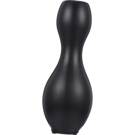 Vase à Fleurs en Céramique Noir Style Bowling pour Maison (1/5)