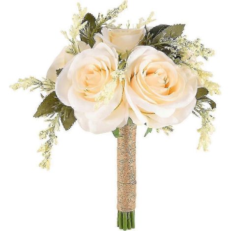 Bouquets de mariée pour mariage, bouquet de roses artificielles pour la mariée et les demoiselles d'honneur, (1/5)