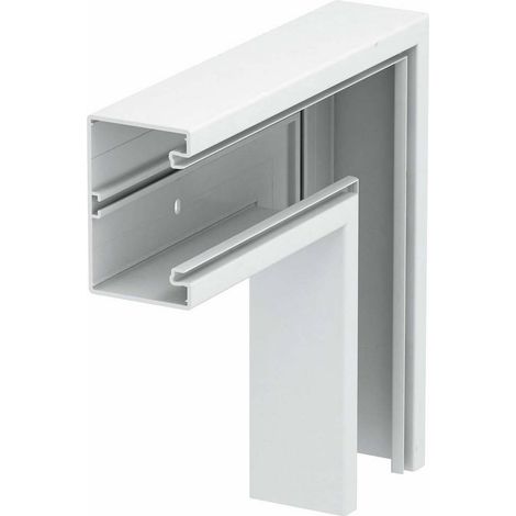 OBO Bettermann Angle plat 70x110mm Polychlorure de vinyle blanc pur RAL 9010, 6274320 (1/2)