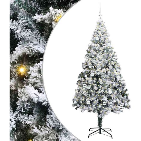 Albero di Natale artificiale Bianco 210 cm vidaXL (1/5)