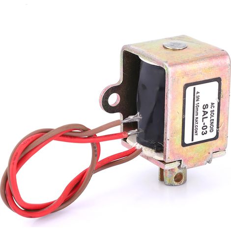 Schub-Zug-Stellantrieb mit Kupferspule und Elektromagnet für die industrielle Automatisierung, 4,9 N, 10 mm Hub, 220 V Wechselstrom (1/5)