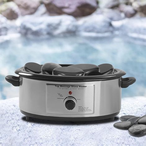 Hot Stone Wärmegerät Massage Set Basic 6 Liter, Heiße Steine Erwärmer mit Temperaturregelung, Einfache Bedienung (Keine Stone) (1/5)