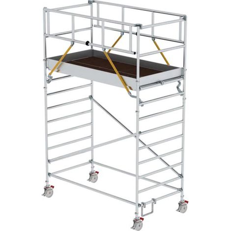 MUNK Rollgerüst SG mit Doppelplattform 1,35x2,45m Plattform 5,07m AH
