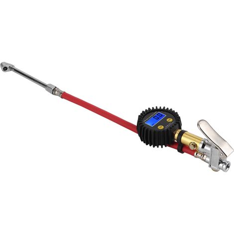 Gonfleur de pneus avec manomètre numérique universel pour voiture et moto, pression de 3 à 200 PSI (1/5)