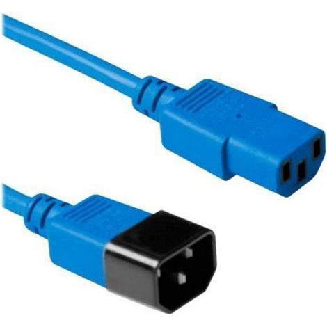 ACT Rallonge de câble d'alimentation IEC 320 EN 60320 C14 pour IEC 320 EN 60320 C13 CA 230 V 3 m RAL 5012