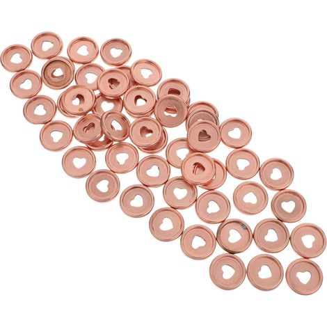Disques de reliure en plastique or rose VILLCASE, 50 pièces (1/5)