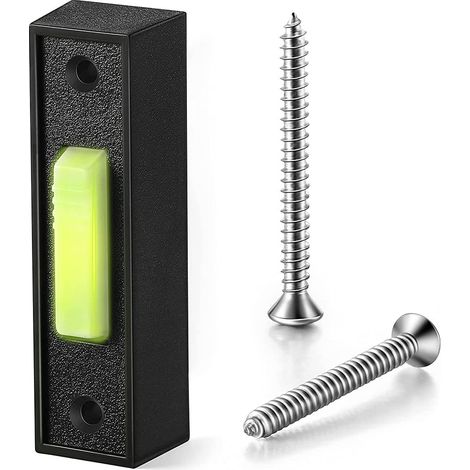 Poussoir de commande - noir/blanc - pour ouvre-porte/panneau (1/5)