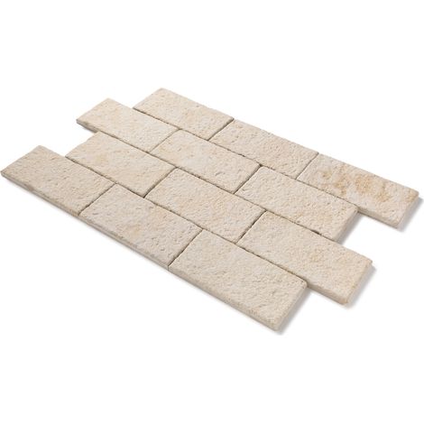 Pavé Pierre de l'Atlas Beige 40x20x3 cm  - RO'MA NATURE