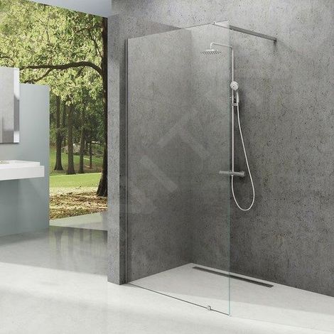 Ravak Walk-In - Paroi de douche Walk-in Wall, 600x2000 mm, aluminium brillant/verre transparent GW9W00C00Z1 (1/5)