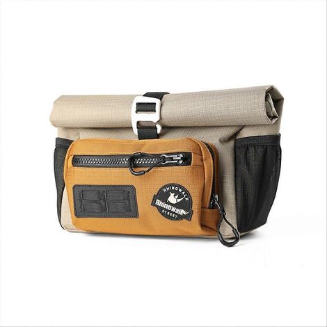 Sacoche de guidon Rhinowalk 4L à fixation rapide avec système Molle et panier avant pour vélos pliants et de route (1/5)