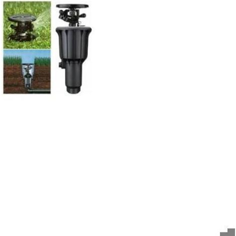 Arroseur à turbine 6 points souterrain – Rotation 360° – Performance optimale en eau dure – Bras oscillant pour arrosage
