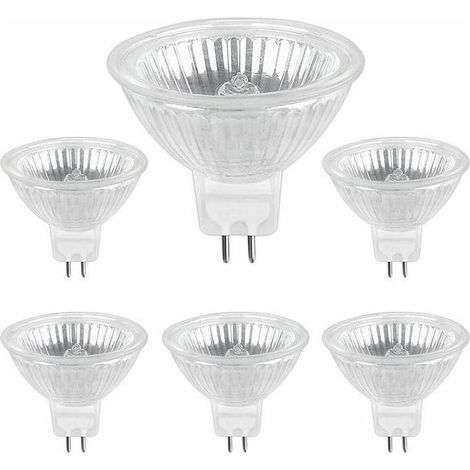 Ampoule Halogene GU5.3 50W 12V, 800lm Blanc Chaud 2700K Dimmable, Ampoule Spot Halogène MR16, pack de 6 (1/5)