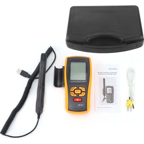 GM1361 + Thermomètre électronique hygromètre portatif mesure température humidité main (1/5)