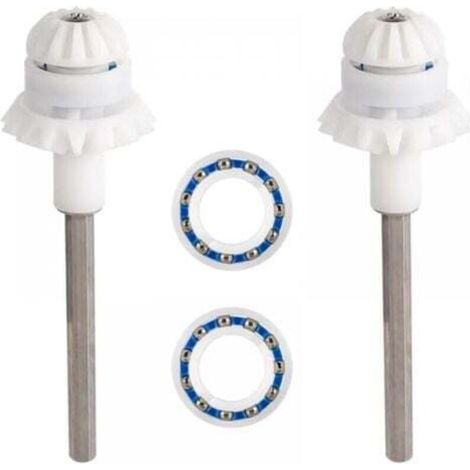 Pulitore per piscina in 2 pezzi per MX8 MX8EL MX6 MX6EL Elite, accessori, albero di trasmissione Focus, ricambio per pulitore per piscina Zodiac, con cuscinetto della ruota motore