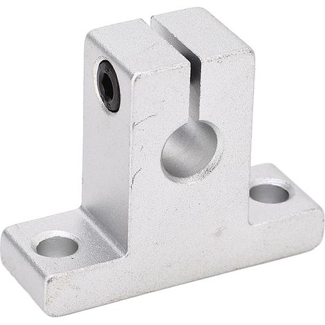 Support de fixation d'arbre linéaire SK8, support vertical en alliage d'aluminium pour tige de guidage, lot de 10 pièces, accessoire de guidage pour axe coulissant. (1/5)