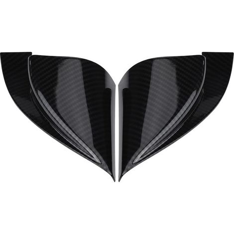 Garniture de couverture triangulaire de pilier A de porte d'entrée pour Hyundai Encino Kauai Kona 17-20 SUV en Fiber de carbone (1/5)