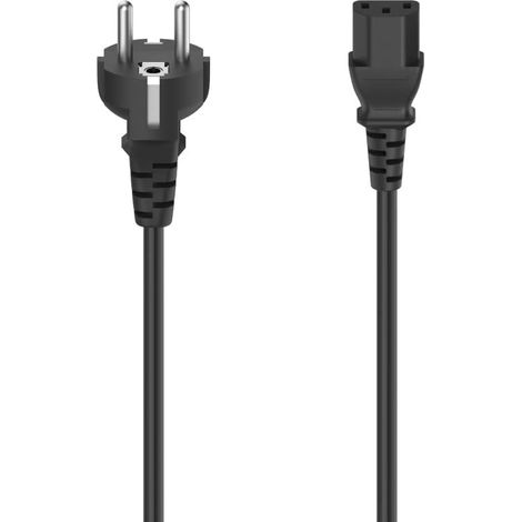Cordon Alimentation Secteur (Contact de Protection Type F, Câble pour Bloc d'alimentation Chargeur Ordinateur Portable, Scanner, Imprimante, 1.5m, Garantie 10ans) Noir (1/5)