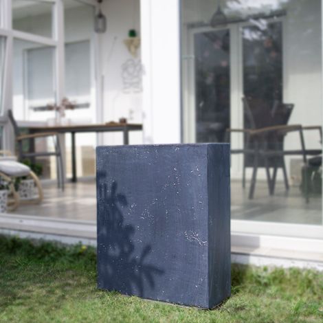 köhko® Blumenkübel Raumteiler aus Fieberglas übertöpfe Pflanzkübel für Innen und Draußen 65x30x80 cm Anthrazit (1/5)