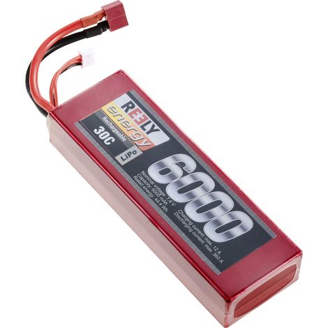 Reely Modellbau-Akkupack (LiPo) 7.4 V 6000 mAh Zellen-Zahl: 2 30 C Hardcase T-Stecksystem (1/3)