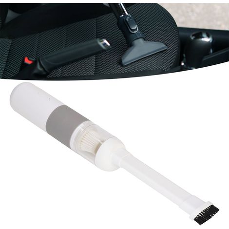 Aspirateur industriel sans fil, puissance d'aspiration élevée, mini aspirateur portatif haute puissance, blanc et gris. (1/5)