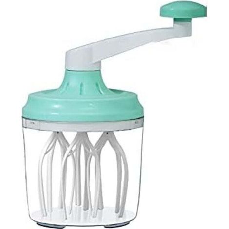 Fouet en plastique avec manivelle et séparateur d'œufs, batteur multifonctionnel pour la maison (1/4)