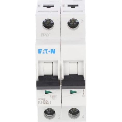Interruttore automatico 2P B 2A 6kA AC PL6-B2/2 286550